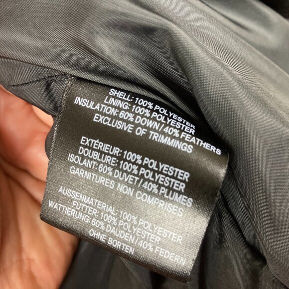 Orage Womens Sz L Down Fill Longer Length Hooded Quilted Puffer Winter Jacket - Picture 6 of 9